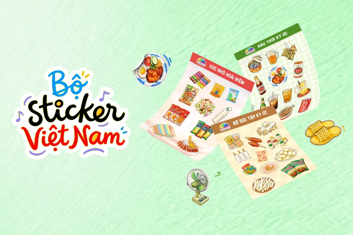 BST Sticker Việt Nam - Gói trọn ký ức tuổi thơ trong từng nét vẽ